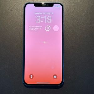 Unlocked iPhone 12 Blue - excellent condition